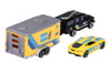 Majorette Taşıyıcı Trailer-Araç Setleri Land Rover Defender 110- Jaguar F-Type