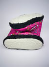 PEMBE RENK SEVİMLİ LAMA BASKILI PANDUFEv botlarıA1.C.106-PMB-23SETTİMO