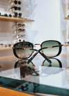 Merlot Yeşil Lens Black&Gold Çerçeve Güneş Gözlüğü