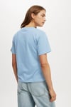 Bebe Mavisi Basic Kısa Kollu Kadın T-Shirt SH280