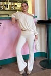 Bej Bluz Pantolon İkili Takım SH314