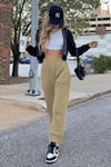 Bej Kadın Basic Eşofman SH276