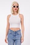 Beyaz Askılı Kadın Basic Atlet SH248
