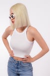 Beyaz Askılı Kadın Basic Atlet SH248