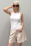Beyaz Basic Askılı Kadın Atlet SH253