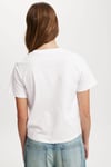 Beyaz Basic Kısa Kollu Kadın T-Shirt SH280