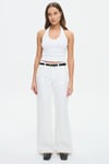 Beyaz Basic Wide Leg Kadın Jean SH273