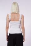 Beyaz Dantelli Basic Kadın Atlet SH251