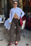 Beyaz Düz Kesim Düğmeli Kadın Gömlek SH367