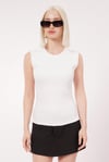 Beyaz Kadın Basic Slim Fit T-Shirt SH250