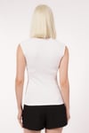 Beyaz Kadın Basic Slim Fit T-Shirt SH250