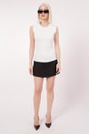Beyaz Kadın Basic Slim Fit T-Shirt SH250