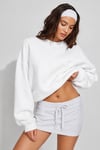 Beyaz Uzun Kollu Basic Kadın Sweatshirt SH278