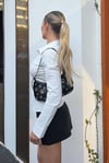 Beyaz Uzun Kollu Vücuda Oturan Gömlek SH356