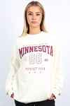 Ekru Baskılı Kadın Sweatshirt SH128