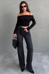 Füme Wide Leg Kadın Pantolon SH351
