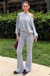 Gri Bluz Pantolon İkili Takım SH314