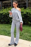Gri Bluz Pantolon İkili Takım SH314