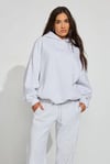Gri Kapüşonlu Kadın Sweatshirt SH264