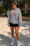 Gri Oversize Kapüşonlu Kadın Sweatshirt SH190