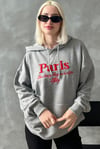 Gri Oversize Kapüşonlu Kadın Sweatshirt SH190