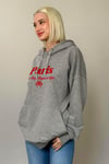 Gri Oversize Kapüşonlu Kadın Sweatshirt SH190