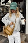 Gri Uzun Kollu Basic Kadın Sweatshirt SH278