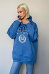 İndigo Oversize Kapüşonlu Kadın Sweatshirt SH129