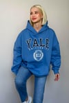 İndigo Oversize Kapüşonlu Kadın Sweatshirt SH129