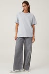 Karmelanj Kısa Kollu Oversize Basic Kadın T-Shirt SH281