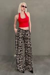 Kırmızı Halter Yaka Boyun Askılı Crop Top SH233