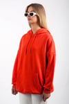 Kırmızı Oversize Kapüşonlu Sweatshirt SH114