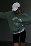 Koyu Yeşil Kadın Baskılı Sweatshirt SH311