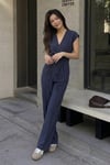 Lacivert Basic Yelek Pantolon Takım Sh241