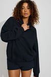 Lacivert Kapüşonlu Kadın Sweatshirt SH264