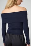 Lacivert Madonna Yaka Basic Kadın Kazak SH265