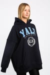 Lacivert Oversize Kapüşonlu Kadın Sweatshirt SH129