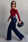 Lacivert Wide Leg Kadın Pantolon SH351