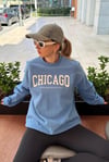 Mavi Bisiklet Yaka Baskılı Sweatshirt SH127