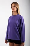 Mor Bisiklet Yaka Basic Sweatshirt SH111