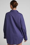 Mor Oversize Basic Kadın Gömlek SH268