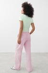 Pembe Elastik Belli Bol Kesim Pantolon SH259