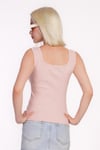 Pembe Fitilli Görünümlü Askılı Basic Atlet SH210 