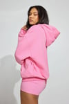 Pembe Kapüşonlu Kadın Sweatshirt SH264