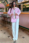 Pembe Pötikareli Kadın Mont SH312