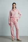 Pembe Uzun Kollu %100 Pamuk Müslim Gömlek Takım SH365