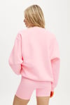 Pembe Uzun Kollu Basic Kadın Sweatshirt SH278