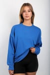 Saks Bisiklet Yaka Basic Sweatshirt SH111