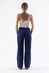 Saks Geniş Paça Beli Lastikli Basic Uzun Kadın Pantolon SH191