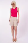 Seeh Bej Basic Kadın Şort SH246